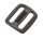 Gurtcsat, 20 mm, Lindemann – POM, fekete, 10 db