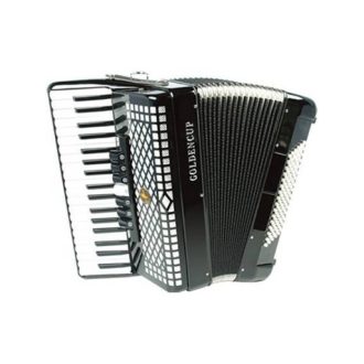   GOLDENCUP JP3796 37 BILLENTYŰS 96 BASSZUS 7+2 Fekete Harmonika