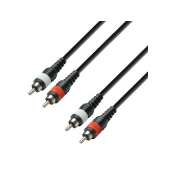 ADAM HALL K3TCC0300M RCA-RCA (činč) 3 m Audio kábel