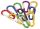 Karabiner, Lindemann, Alumínium, Színes eloxált, 6x60mm, 2db SB-Pack
