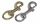 Karabiner horgony kis szemmel, Schlüsselanhänger|Schäkel-, Schnappschäkelanhänger, sárgaréz, 75mm