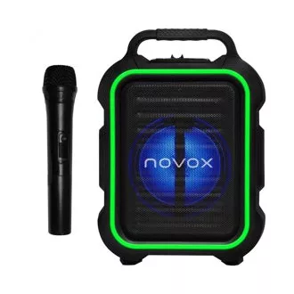 nxa.hu - a legjobb ajánlatok 2026-ban hangszerekre Novox Mobilite Green - aktív USB/MP3/BT hangoszlop, akkumulátor, vez. mikrof. olcsón vásárolj most gyors szállítással