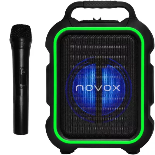nxa.hu - a legjobb ajánlatok 2026-ban hangszerekre Novox Mobilite Green - aktív USB/MP3/BT hangoszlop, akkumulátor, vez. mikrof. olcsón vásárolj most gyors szállítással