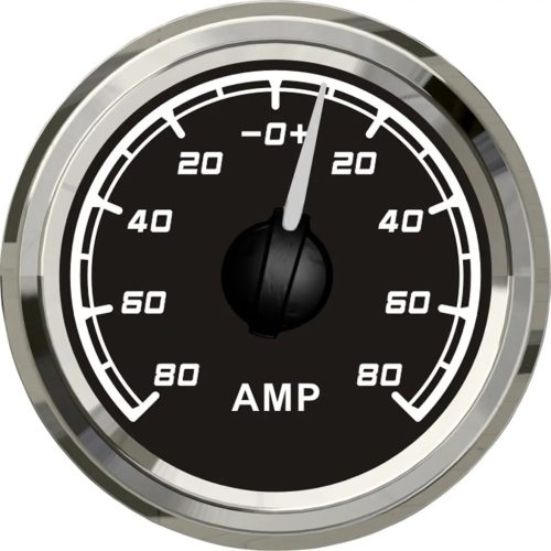 Ampermérő TREM, 59 mm külső átmérő, fehér