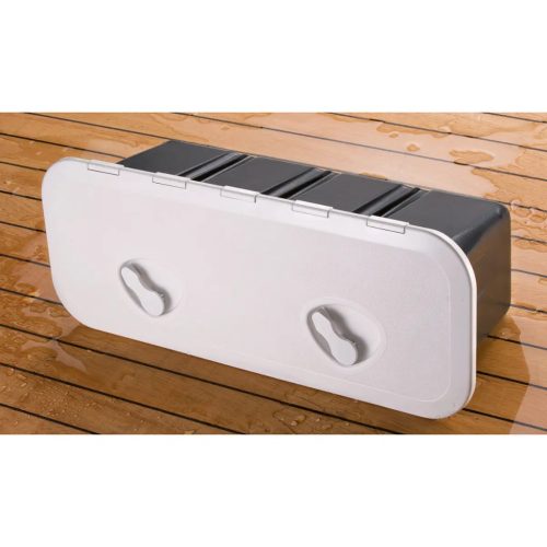 TREM Aknafedél, vízálló AAS járható dobozos, 243x607 mm, krém színű 9010