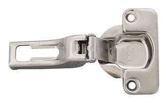 Pánt, rejtett, edényes – Sugatsune Lamp, rozsdamentes acél AISI 305, 9mm ráhúzás, szatén, Ø35mm furat, 100° nyitás, rugós