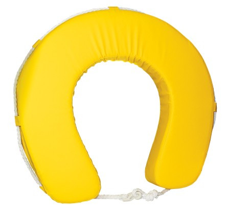 Mentőpatkó, Rettungsringe|Hufeisen, PVC, UV-álló, sárga
