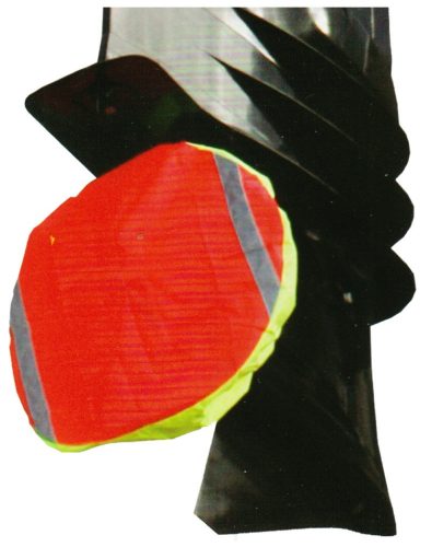 Hajócsavarvédő burkolat, Lindemann, PES poliészter, 380mm, piros, fényvisszaverő szalaggal