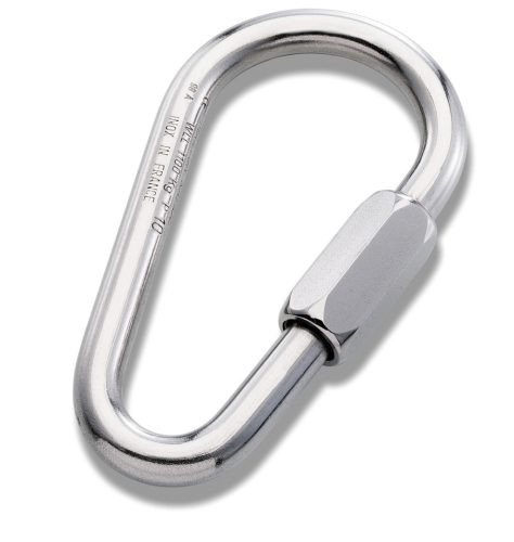Gyorskapocs körte alakú, PEGUET, A4L rozsdamentes acél, 5mm