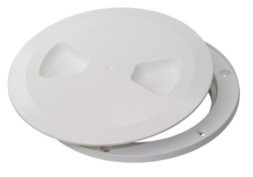Búvónyílás, csavaros, ASA, UV-álló, EPDM tömítéssel, 150 mm, fekete