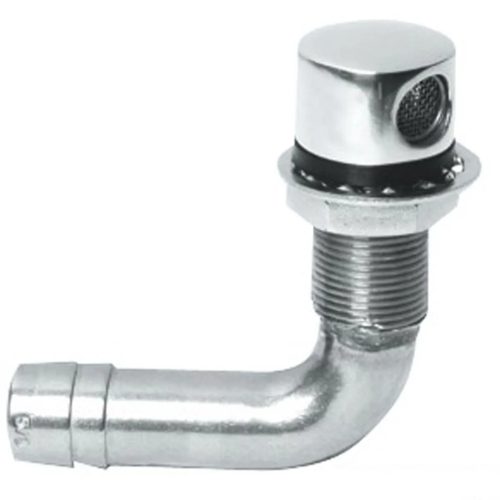 Üzemanyag szellőző TREM, tükörpolírozott rozsdamentes acél, 90°, 19 mm
