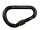Karabiner, HMS Classic, KONG, Alumínium, KeyLock, fekete, 12x116mm