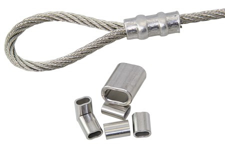 Oval préselő hüvely, Lindemann – A2 rozsdamentes acél, 3mm, 10db