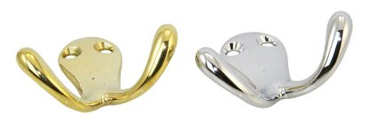 Kettős akasztó, Haken Zierhaken – sárgaréz, 40 mm