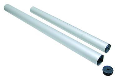 Merevítő feszítő védőcső, Schoner|Wantenspannerschoner Aluminium, alumínium, ezüst, belső 32mm (6mm-es huzalhoz)