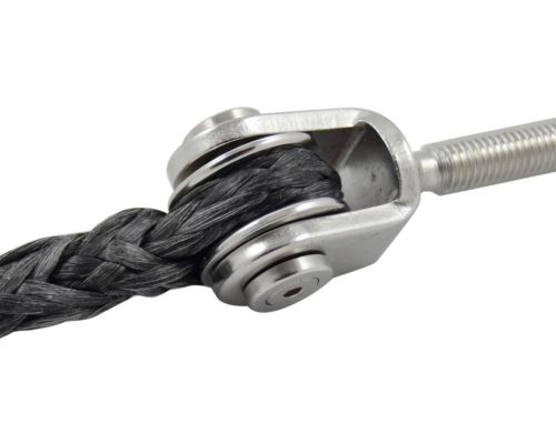 Kötélkengyel, Wantenspanner Teile, A4 rozsdamentes acél, 4-6mm kötélhez, 6,5mm szem, BLUE WAVE