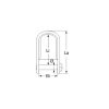 Sekli lapos inox 5x17 mm