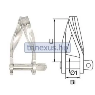 Sekli csavart inox 5 x 22 mm