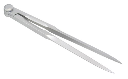 Körző, tengerész – Zirkel|Marinezirkel, nikkelezett, matt, 180 mm, mérési tartomány 250 mm, tokkal