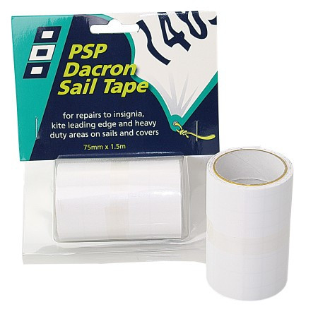 Vitorla javító szalag, PSP Marine Tapes, PES (Dacron), 75mm x 1,5m, fehér