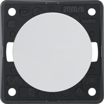 Váltókapcsoló, Berker – polar fehér, 230V, 16A