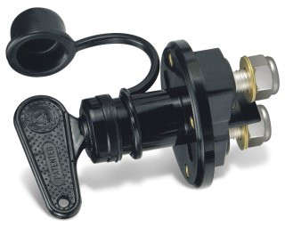 Akkumulátor főkapcsoló, QUICK, Műanyag, 12/24V 100A, fekete