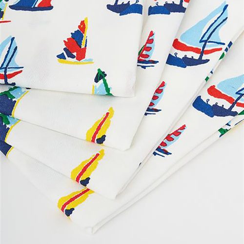 Textil szalvéta vitorlás mintával