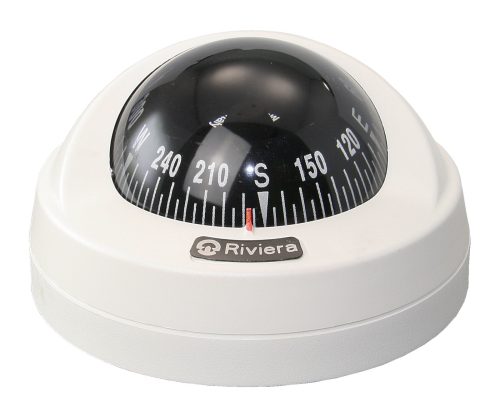 Iránytű, hajó iránytű – Riviera, Aries BAR, 65 mm, fehér/fekete