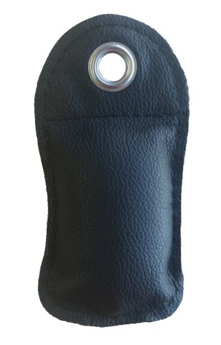 Dobózsinór zsák, Wurfleine|Wurfleinensack, bőr, 400g, fekete