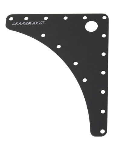 Vitorla fejmerevítő, Rutgerson – Alumínium, Racing, Fekete, 134x165x1,5mm