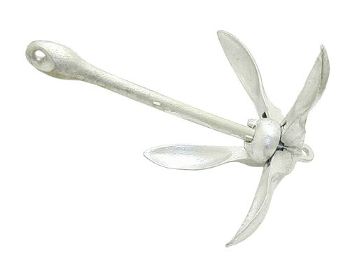 Horgony, összecsukható, Anker|Klappdraggen, horganyzott, 6 kg