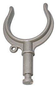 Kormányvilla, Ruderdollen - Riemenmanschetten - Gabeln, alumínium, nagy, 17x50mm