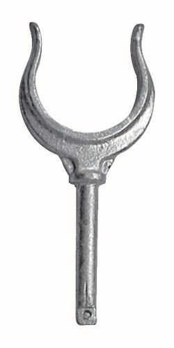 Kormányvilla, Ruderdollen - Riemenmanschetten - Gabeln, horganyzott, 50mm nyílás, 14,5x64mm csap