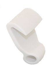 Lindemann Rib Haken, Persenninghaken, Acetal, fehér, 100 db
