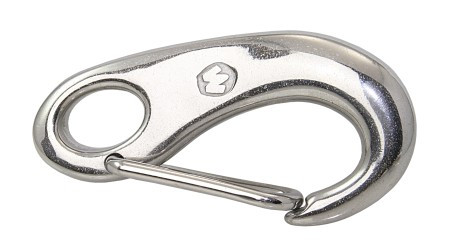 Karabiner kampó, Rugós - WICHARD, AISI316L, 35mm