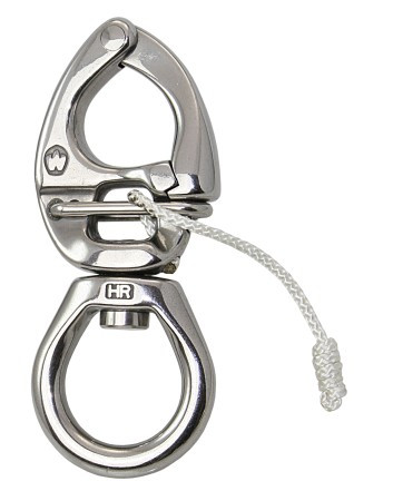Gyorskioldó karabiner, Wichard, rozsdamentes acél, nagy forgó szemmel, 160mm