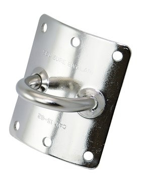 Árboclemez, SEA SURE, A4 rozsdamentes acél, 12,7mm, 70x76mm, 150mm árboc
