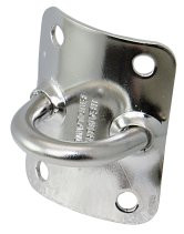 Árboclemez, SEA SURE – A4 rozsdamentes acél, 6,3mm, 44x51mm, 100mm árbochoz