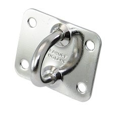 Árbóctalp, SEA SURE, A4 rozsdamentes acél, 6mm, 51x41mm, lapos alaplemez