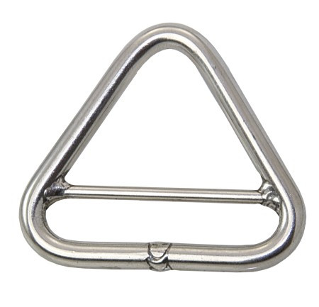 Háromszög karika keresztrúddal, Triangeln – A4 rozsdamentes acél, 6x50mm, iL=44mm, nem polírozott