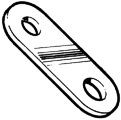 Összekötő lap, SEA SURE – Rozsdamentes acél, 51x19mm, Egyenes