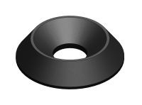 Rozetta, Lindemann – Nylon/GFK, M6, fekete, 20 db