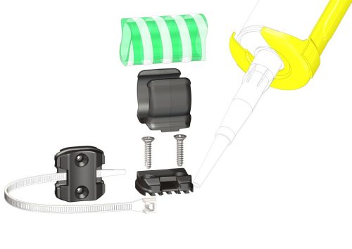 Bilincs alaplap, Trudesign, Nylon, Kábelszög rögzítéssel, TD9098x
