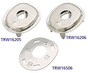 LIFT-THE-DOT® rögzítő talp, Druck- und Drehknöpfe, sárgaréz nikkelezett, 5,2mm, 100db