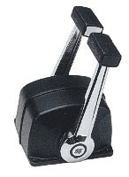 Egykaros váltókar, Ultraflex – alumínium/króm, fekete, 2 motorhoz, B74