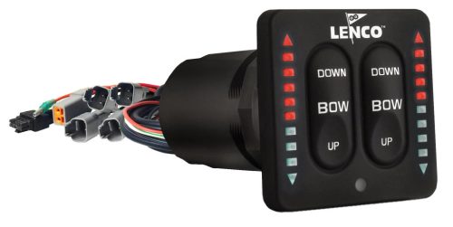 Trimmlap kapcsoló szett, LENCO, LED kijelzővel, 12/24V