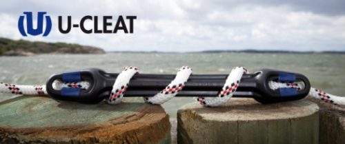 Kötélrögzítő rugóstag, U-Cleat – UNIMER, EPDM, 16-20mm-es kötélhez
