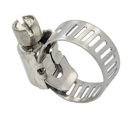 Csőbilincs, US típus, Lindemann, A2 rozsdamentes acél, 8-22mm, 8mm széles, 10 db